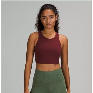 NWT lululemon Wunder Train Long Line Bra Merlot 6